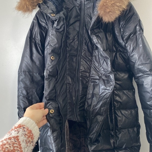 Rudsak MYA WOMEN'S DOWN FEATHER PUFFER JACKET WITH REMOVABLE FUR MEDIUM - Picture 5 of 16